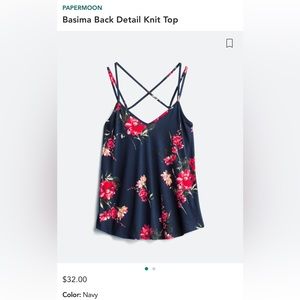 XSP navy floral cami